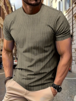 صورة قميص جولف رجالي كاجوال محبوك 